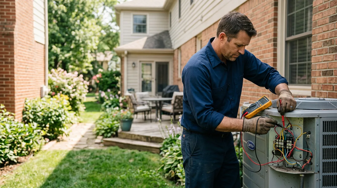 HVAC technician working near Fairview, MO